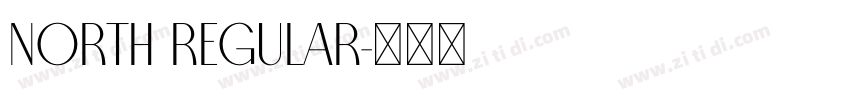 North Regular字体转换